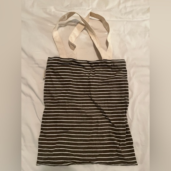 FREE WITH PURCHASE OF TWO ITEMS OR MORE BROWN STRIPED BAG - Picture 2 of 3